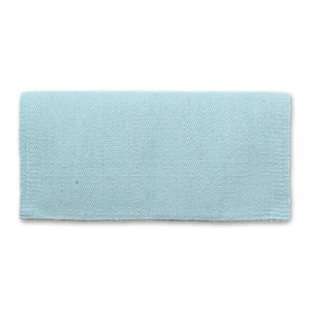 Mayatex San Juan Pony Saddle Blanket 24x24 Crystal Ice Blue 100 Percent New Zealand Wool Equestrian Show Accessory by Mayatex