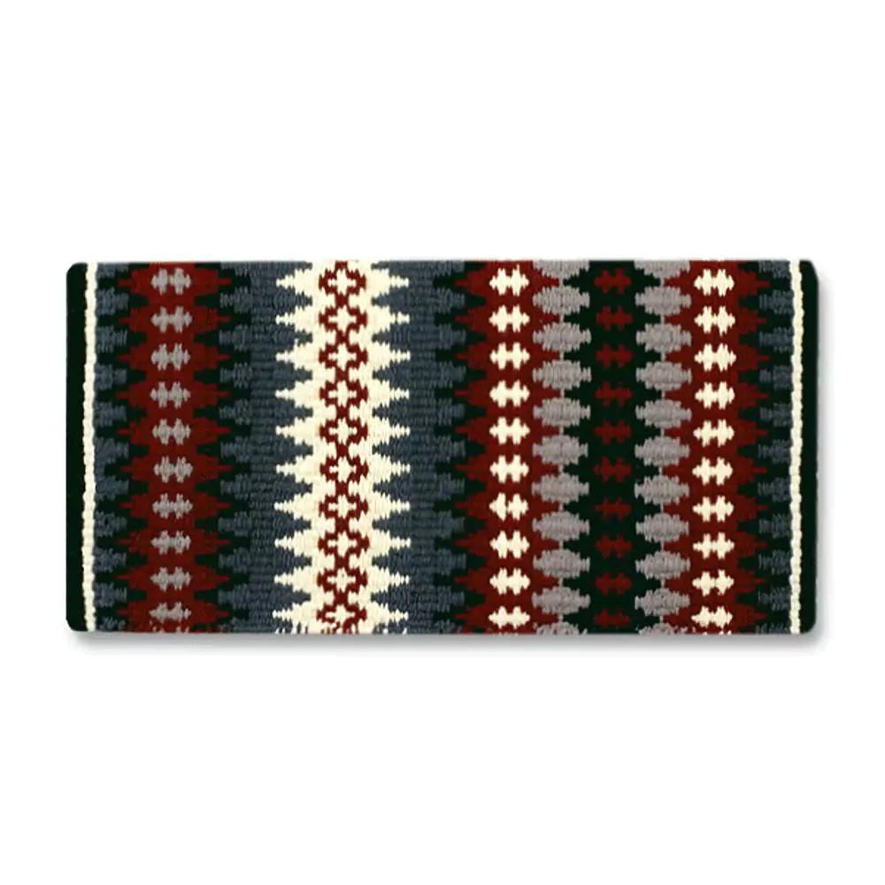 Mayatex Nova Saddle Blanket New Zealand Wool Blend 38x34 Black by Mayatex