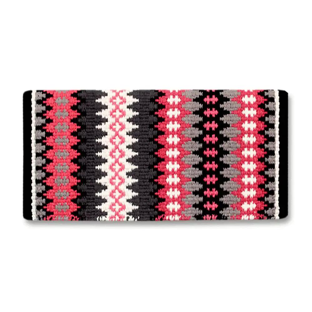Mayatex Nova Saddle Blanket New Zealand Wool Blend 38X34 Inch With Navajo Design Pattern For Western Riding by Mayatex
