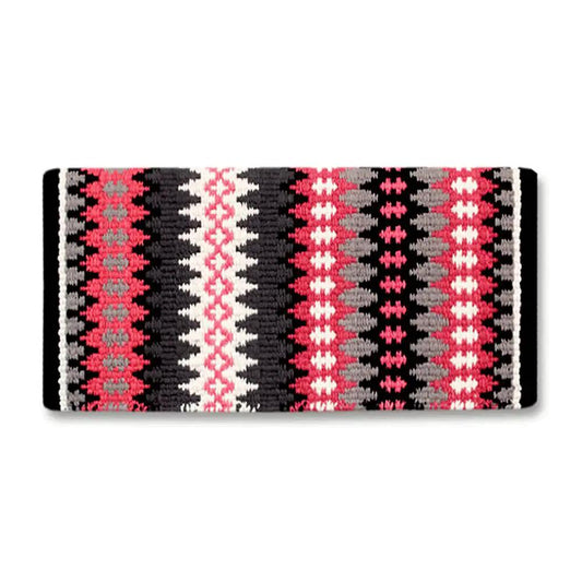 Mayatex Nova Saddle Blanket New Zealand Wool Blend 38X34 Inch With Navajo Design Pattern For Western Riding by Mayatex