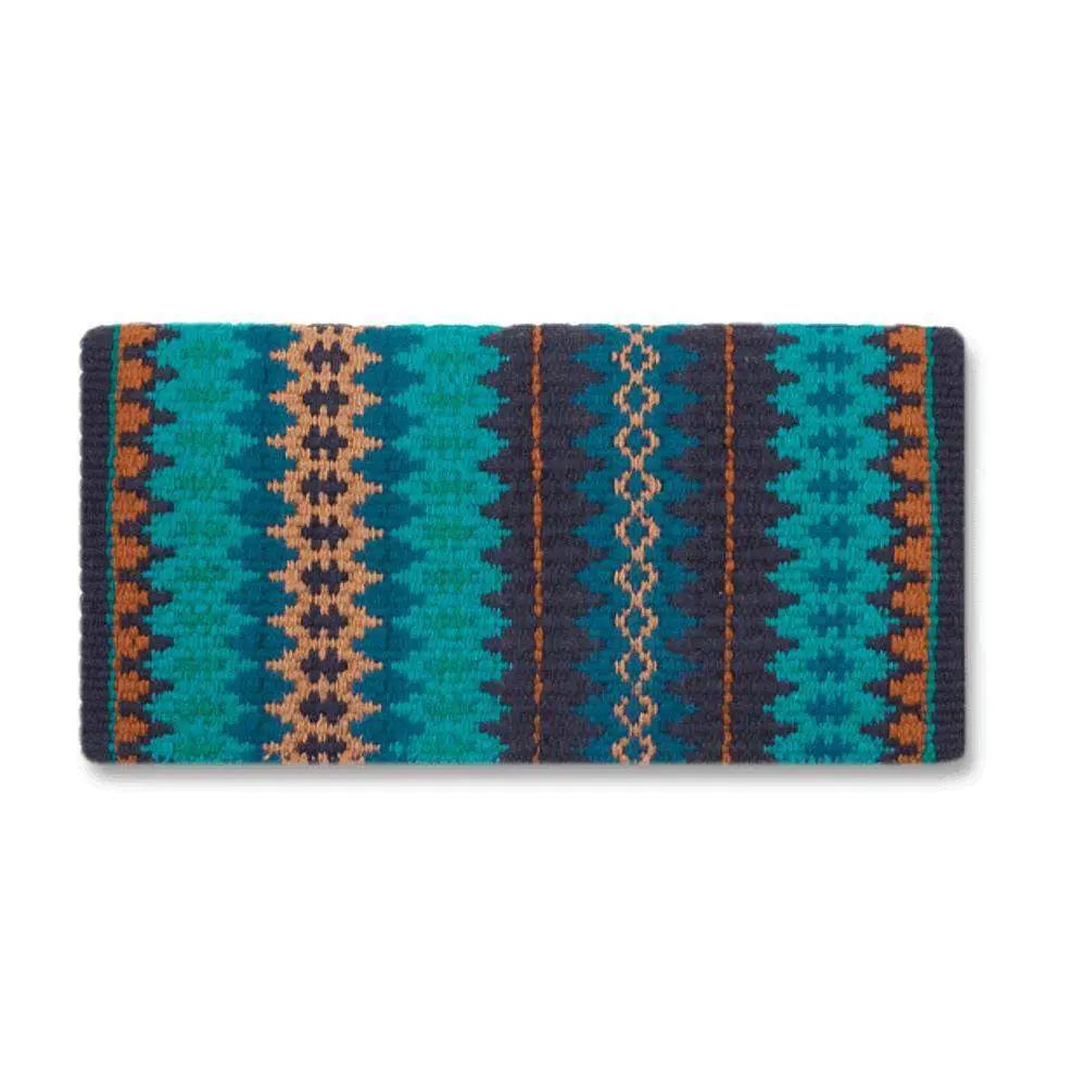 Mayatex New Zealand Wool Saddle Blanket Nova 38X34 Western Horse Blanket Multicolor Geometric Design Style 1455 by Mayatex