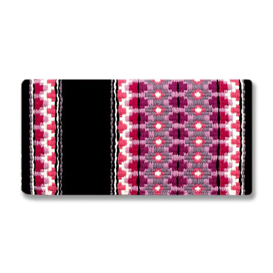Mayatex Moonlight Saddle Blanket 38X34 Inches New Zealand Wool Blend Featuring Navajo Aztec Designs Multiple Colors by Mayatex