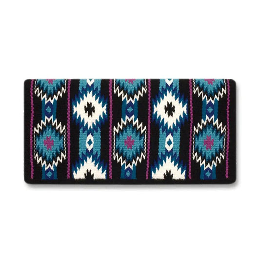 Mayatex Premium New Zealand Wool Blend Saddle Blanket 34x38 Navajo Aztec Horse Design by Mayatex