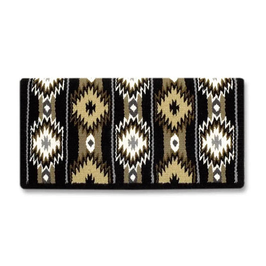 Mayatex New Zealand Wool Blend Saddle Blanket 38x34 Navajo Pattern by Mayatex