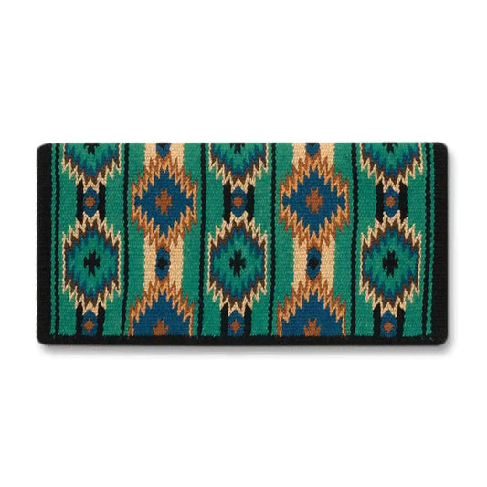 Mayatex NZ Wool 2x2 Saddle Blanket 34x38 Vibrant Navajo Pattern Design by Mayatex
