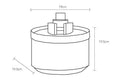 Bild in Galerie-Betrachter laden, Cat water fountain wireless induction drink fountain by For Animals, With Love; 19 cm wide, 19.5 cm tall
