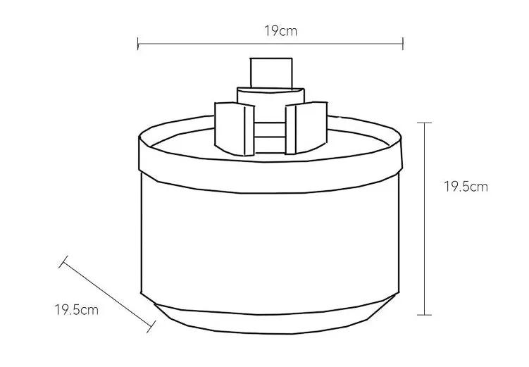 Cat water fountain wireless induction drink fountain by For Animals, With Love; 19 cm wide, 19.5 cm tall