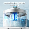 Bild in Galerie-Betrachter laden, Cat water fountain with wireless induction charging; white plastic unit with a transparent reservoir.
