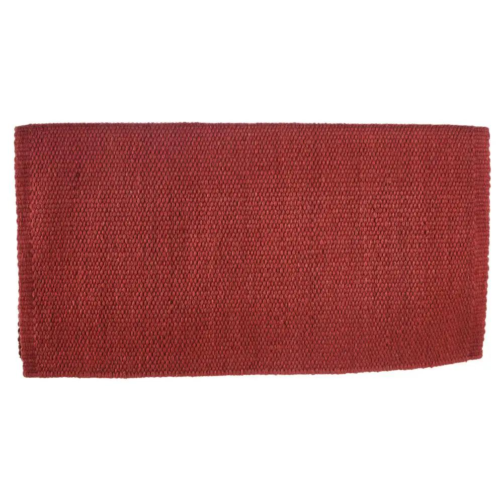 Mayatex San Juan Solid Saddle Blanket Tabasco New Zealand Wool 36x34 by Mayatex