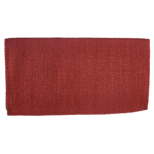 Mayatex San Juan Solid Saddle Blanket Tabasco New Zealand Wool 36x34 by Mayatex