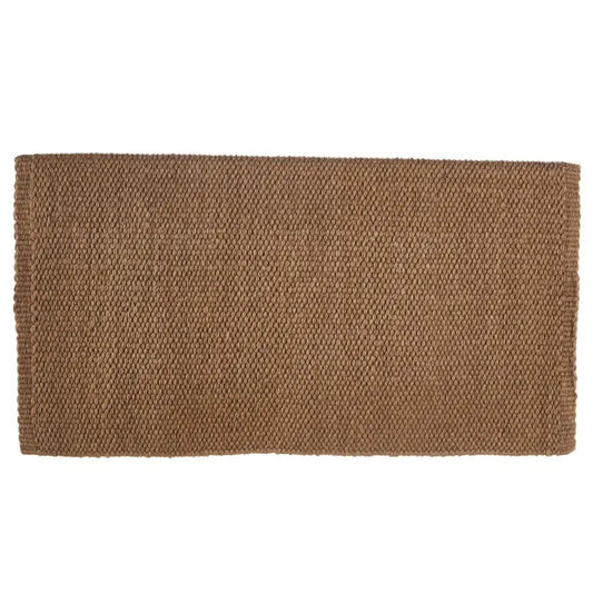 Mayatex San Juan Solid Saddle Blanket Raw Umber Pure NZ Wool 36x34 by Mayatex
