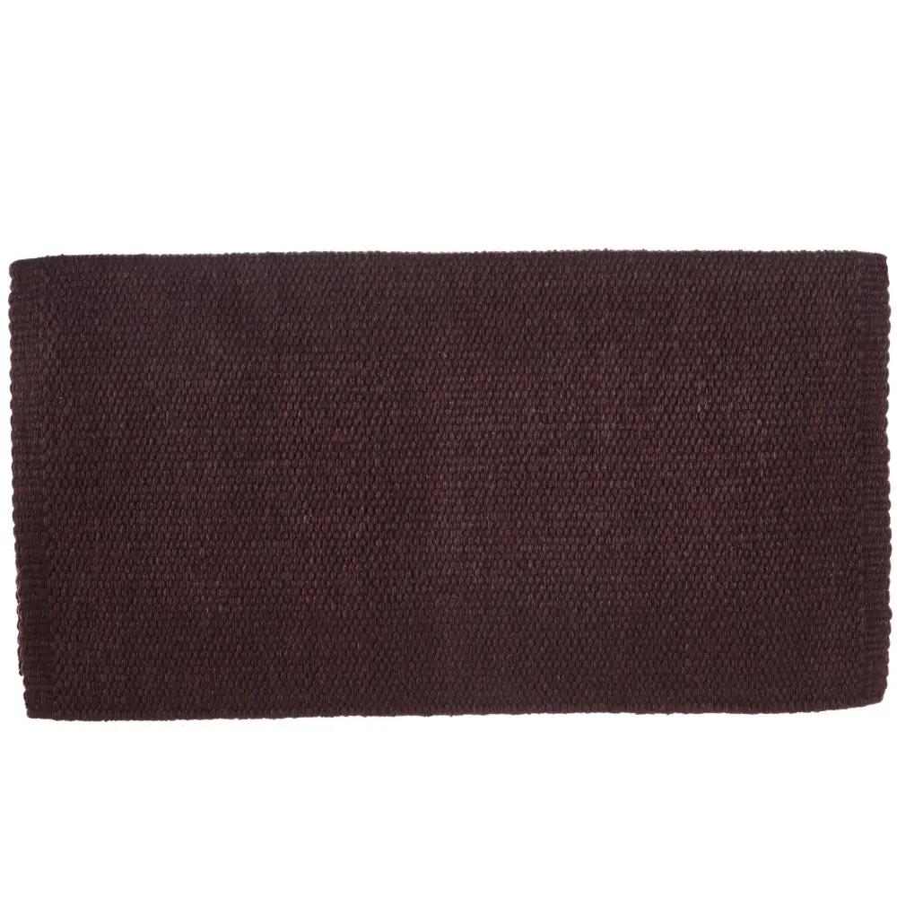Mayatex San Juan Solid Saddle Blanket Expresso New Zealand Wool 36x34 by Mayatex