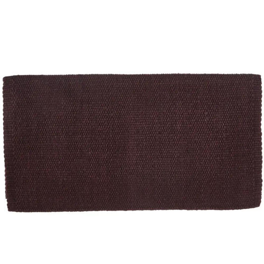 Mayatex San Juan Solid Saddle Blanket Expresso New Zealand Wool 36x34 by Mayatex