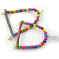 Load image into Gallery viewer, Premium Natural Wood Bird Cage Climbing Ladder Swing With Bells by Sell My Stuff
