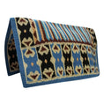 Bild in Galerie-Betrachter laden, TuffRider Amarillo Western Woven Saddle Blanket- Blue/Black- 34 x 36 - from TuffRider
