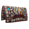 Bild in Galerie-Betrachter laden, TuffRider Laramie Western Woven Saddle Blanket- Brown/Rust- 34 x 38 - from TuffRider
