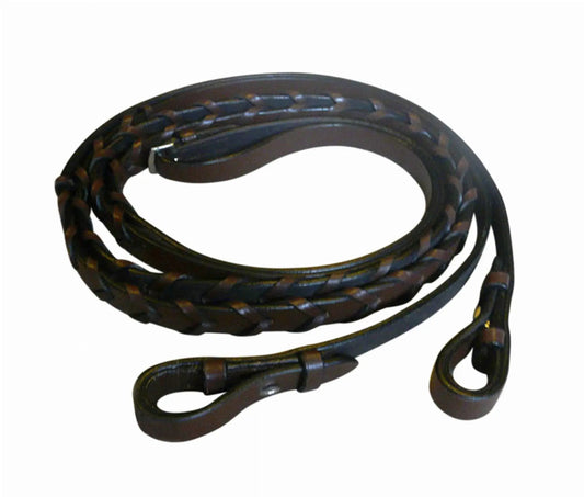 Henri de Rivel Advantage Extra Long Flat Laced Reins - from JPC Equestrian