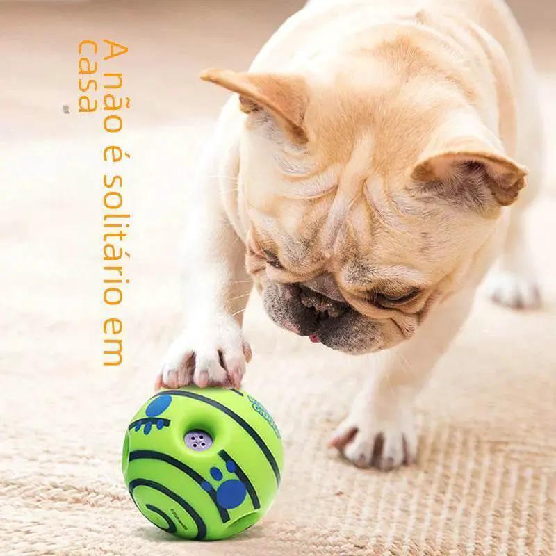 Interactive Chew Ball Rolls And Giggles Automatically For Dogs by Nai Pet Store