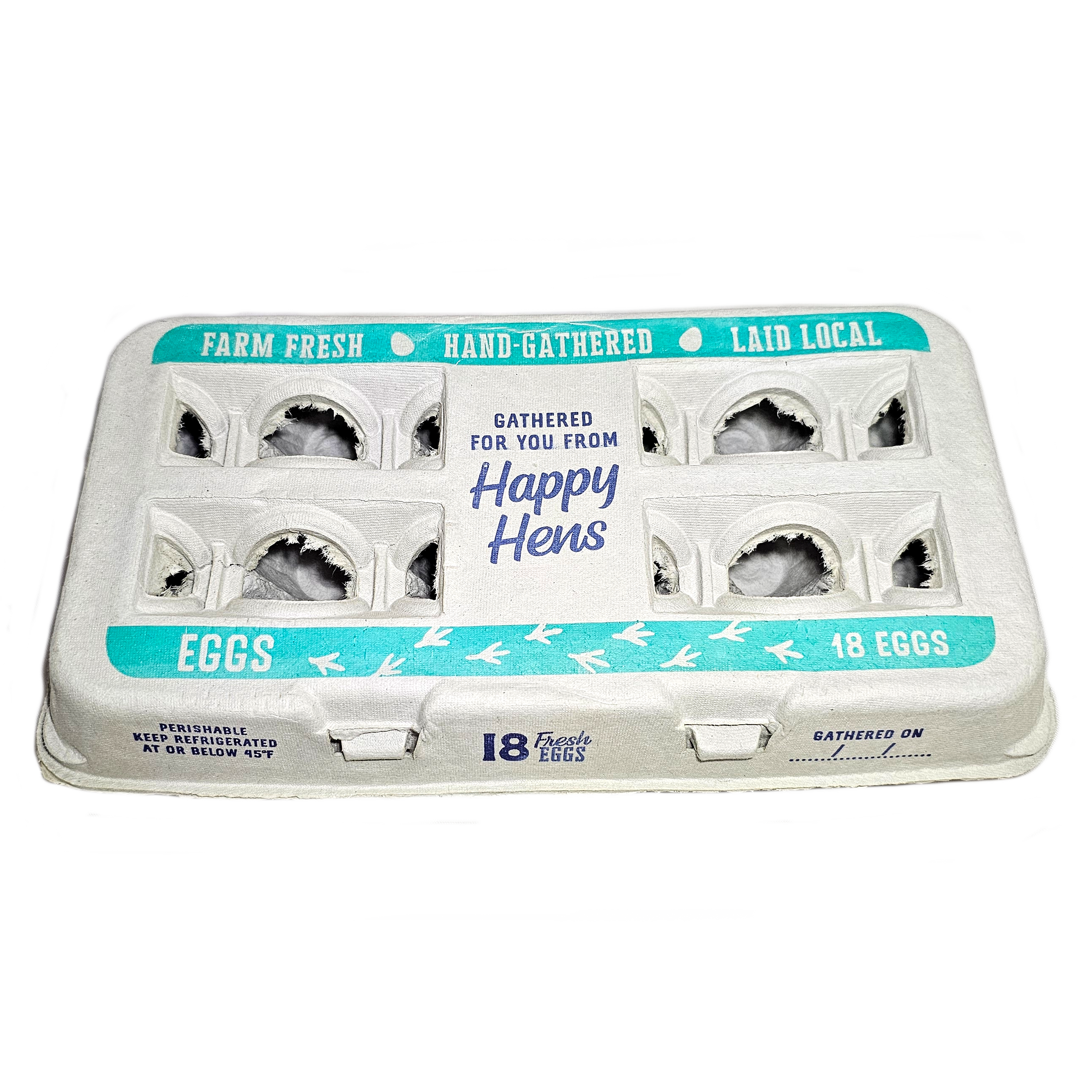 Henlay 18-Pack Egg Cartons for Farm Fresh Eggs – Durable & Reusable Egg Carton, 50 Pack