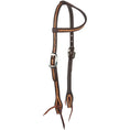 Bild in Galerie-Betrachter laden, WD Tack Medium Oil Rope Tooled Headstall Brown 5/8 Inch Single Ear by Mayatex
