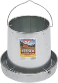 Bild in Galerie-Betrachter laden, Miller Galvanized Hanging Chicken Feeder 12 lb Metal Poultry Feed Dispenser by Paw and Tail Supply
