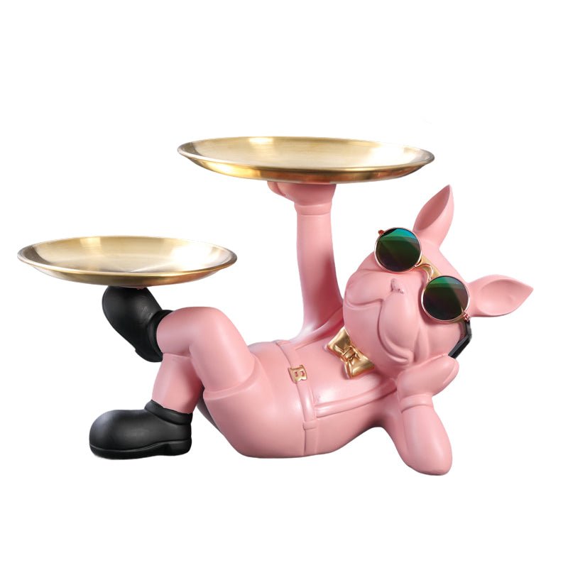 French Bulldog Catchall Bowl &amp; Tray Statue – photo 4