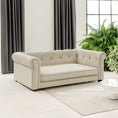Carica l'immagine nel visualizzatore della galleria, Large Beige Elevated Pet Sofa Bed Indoor Lounge For Dogs And Cats by V.I.P Digital Presence
