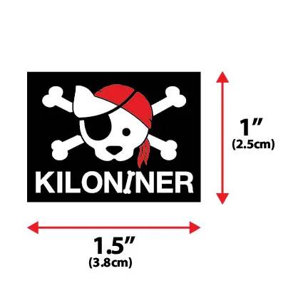 Black Mini Jolly Roger Morale Patch Woven Hook Fastener Backing For Tactical Vest Gear 1.5 X 1 Inch by kiloninerpets