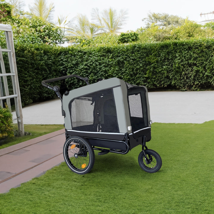 Foldable Dog Bike Trailer &amp; Stroller