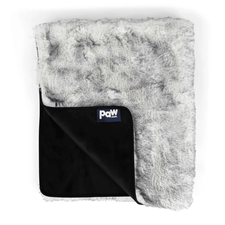 PupProtector Luxe Waterproof Faux Fur Dog Blanket by Paw.com in Arctic Fox, ultra-plush