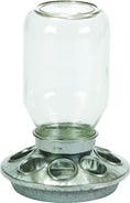 Cargar la imagen en la vista de la galería, PoultryPro Galvanized Mason Jar Baby Chick Feeder And Waterer Set With Glass Jars For Brooder Use by Paw and Tail Supply

