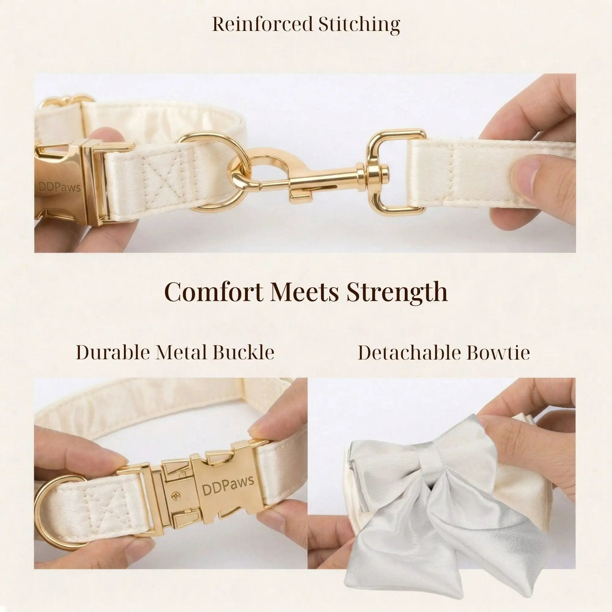 Wedding Pure White Satin Set by DDPaws