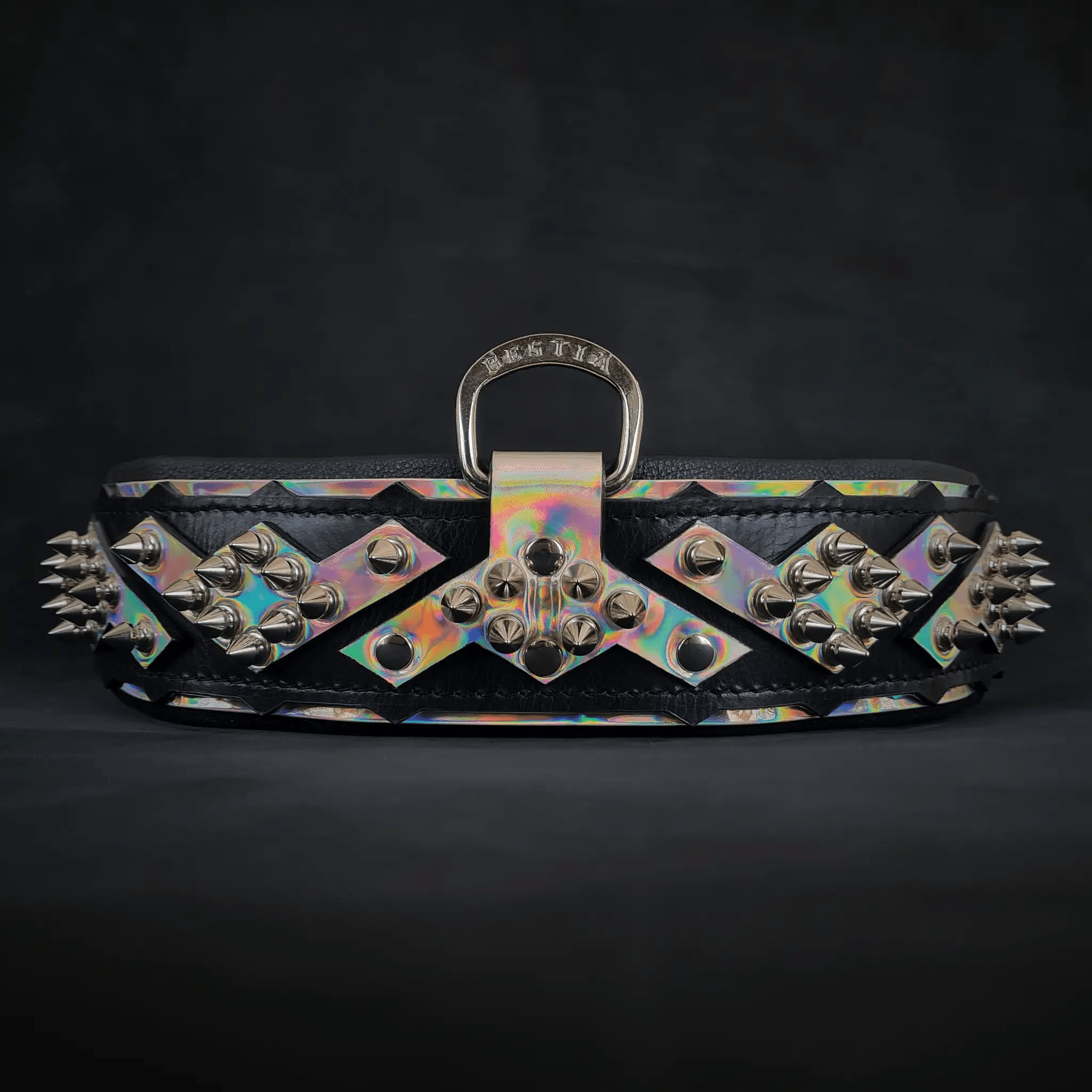 The ''Midas'' Collar Silver - Pet Collars & Harnesses from Bestia Dog Gear