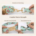 Load image into Gallery viewer, Blue Blossom Floral Harness Lead Set 3 Piece Kit With Removable Bow by DDPaws
