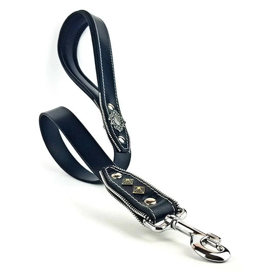 The ''Aztec'' Black leash - Pet Leashes from Bestia Dog Gear