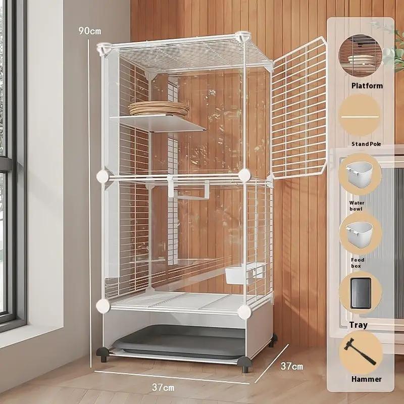 LuxeLife Modern ClearView Rolling Bird Cage With Transparent Acrylic Paneling Plus Wheels by Sell My Stuff