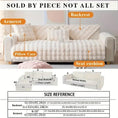 Load image into Gallery viewer, White plush couch slipcovers; winter warmth sofa cover set with armrests, backrest and seat cushions
