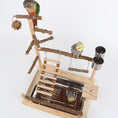 Cargar la imagen en la vista de la galería, Sichuan Pepper Parrot Climbing Training Platform Natural Solid Wood Frame Set With Size 37 26 45 by Sell My Stuff
