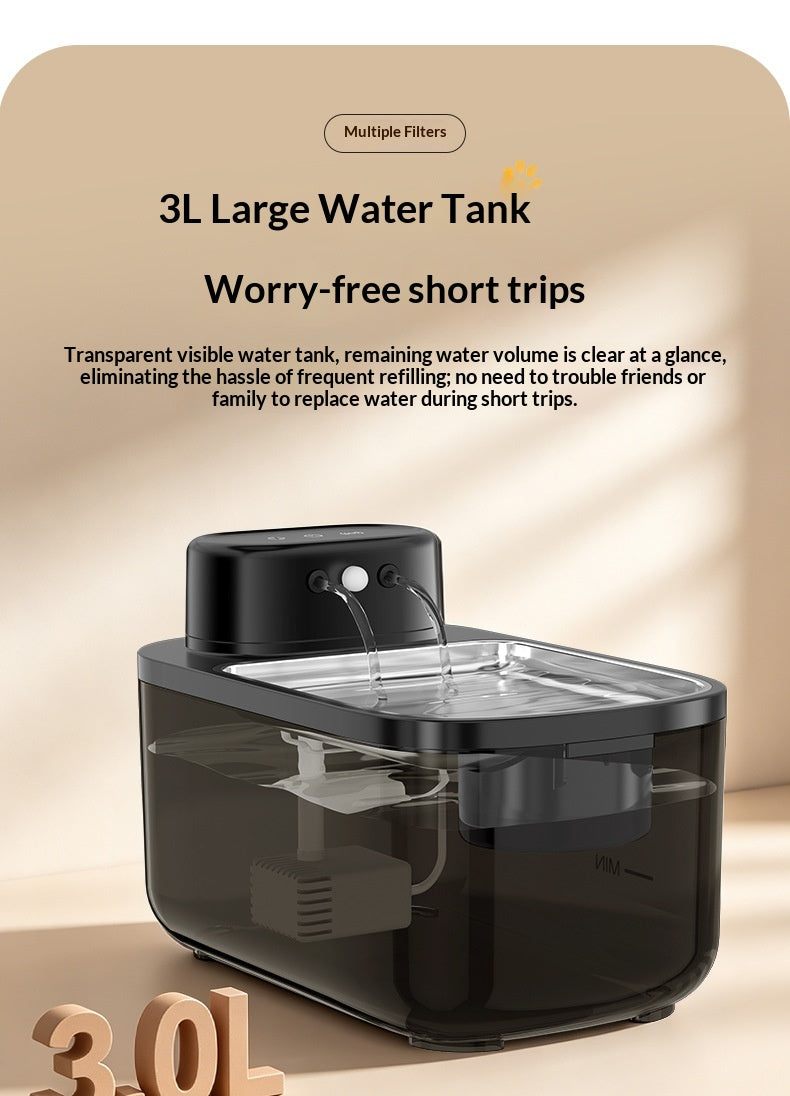 Transparent reservoir capacity graphic marked 3 L