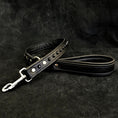 Load image into Gallery viewer, Black studded leash - Pet Leashes from Bestia Dog Gear
