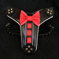 Load image into Gallery viewer, Bestia Custom Dog Gear Bowtie Leather Harness Handmade With Soft Foam Cushion Padding by Bestia Dog Gear
