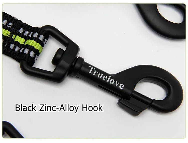 TrueLove Reflective Double Dog Leash Coupler TLL2371 – Black