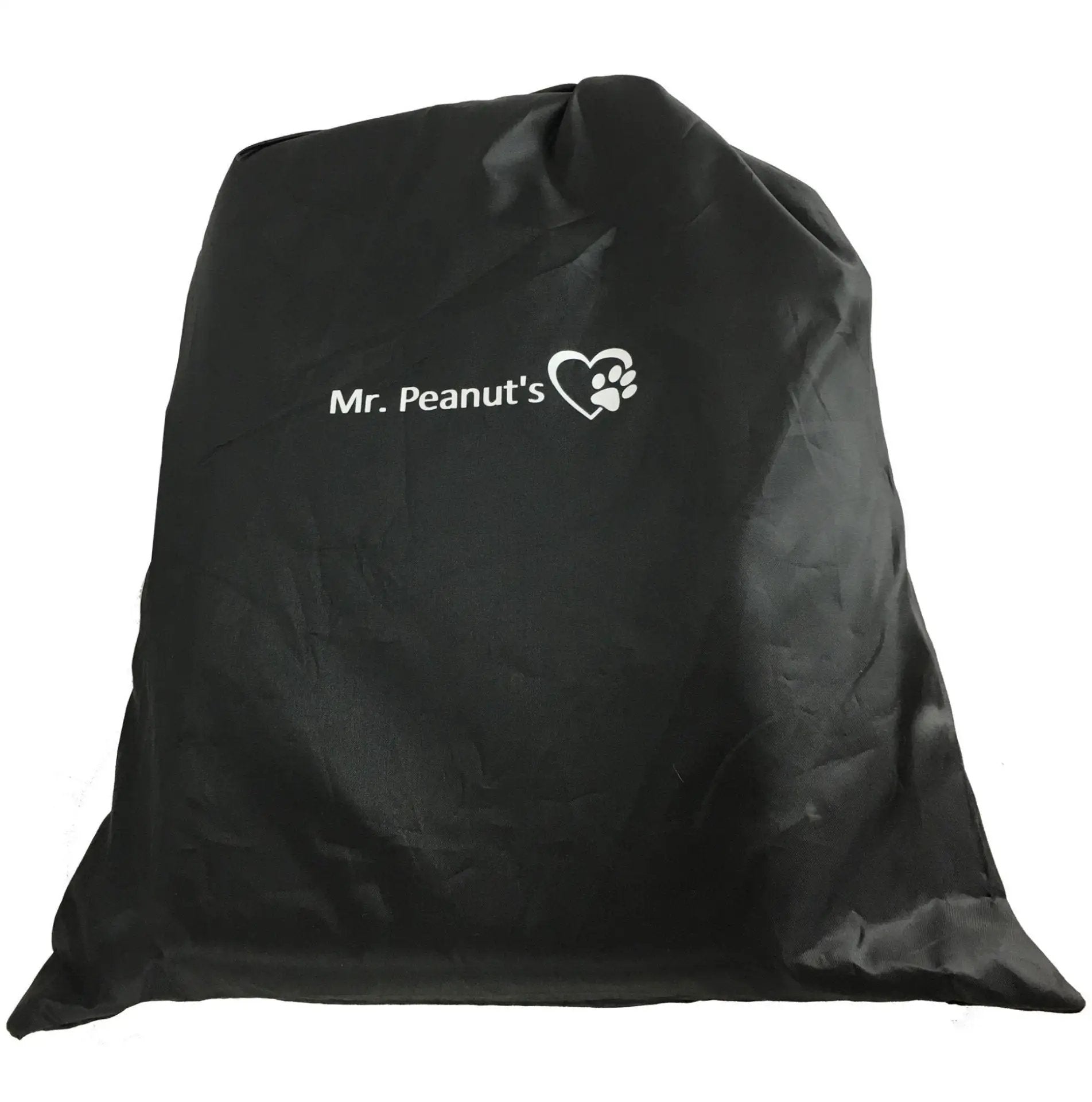 Mr. Peanut's Gold Series Big Apple Double Expandable Pet Carrier black fabric cover with logo
