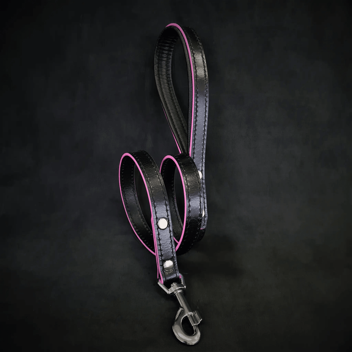 Bestia Ariel black leather dog leash