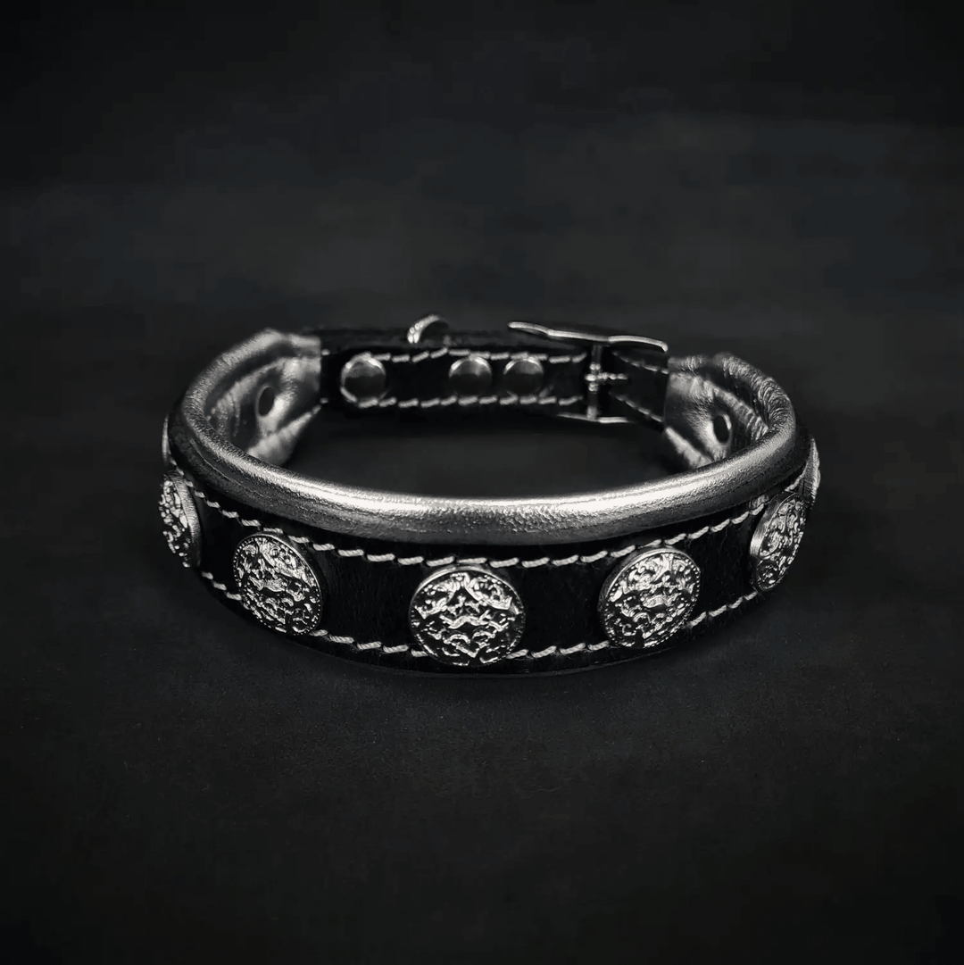 Bestia Heki Padded Leather Puppy Collar
