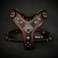 Load image into Gallery viewer, The ''Eros'' harness Black & Red Small to Medium Size - Pet Collars & Harnesses from Bestia Dog Gear
