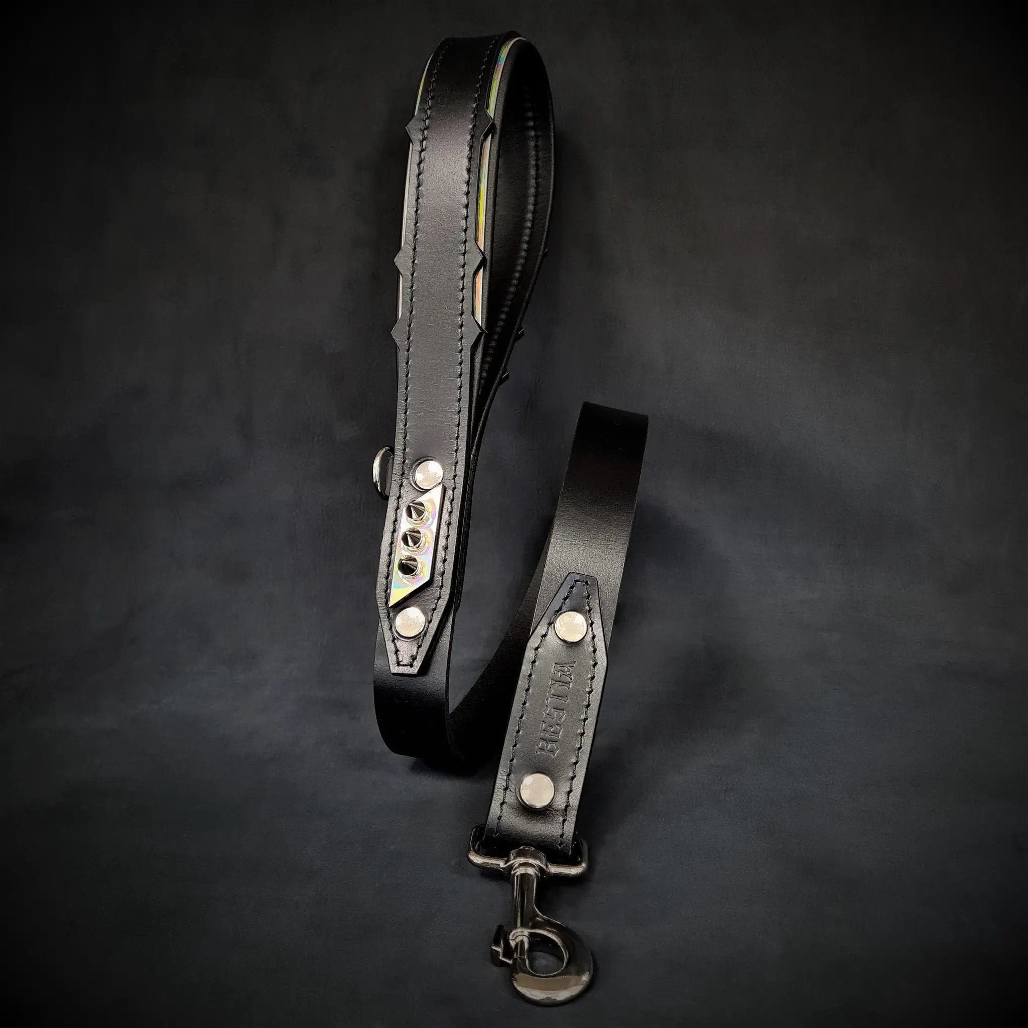 The ''Midas'' leash Silver - Pet Leashes from Bestia Dog Gear