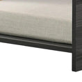 Bild in Galerie-Betrachter laden, Esme Ash Pet Bed with Side Storage; beige upholstered cushion on a dark wood frame.
