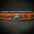 Load image into Gallery viewer, Bestia SPQR Roman Italian leather dog collar
