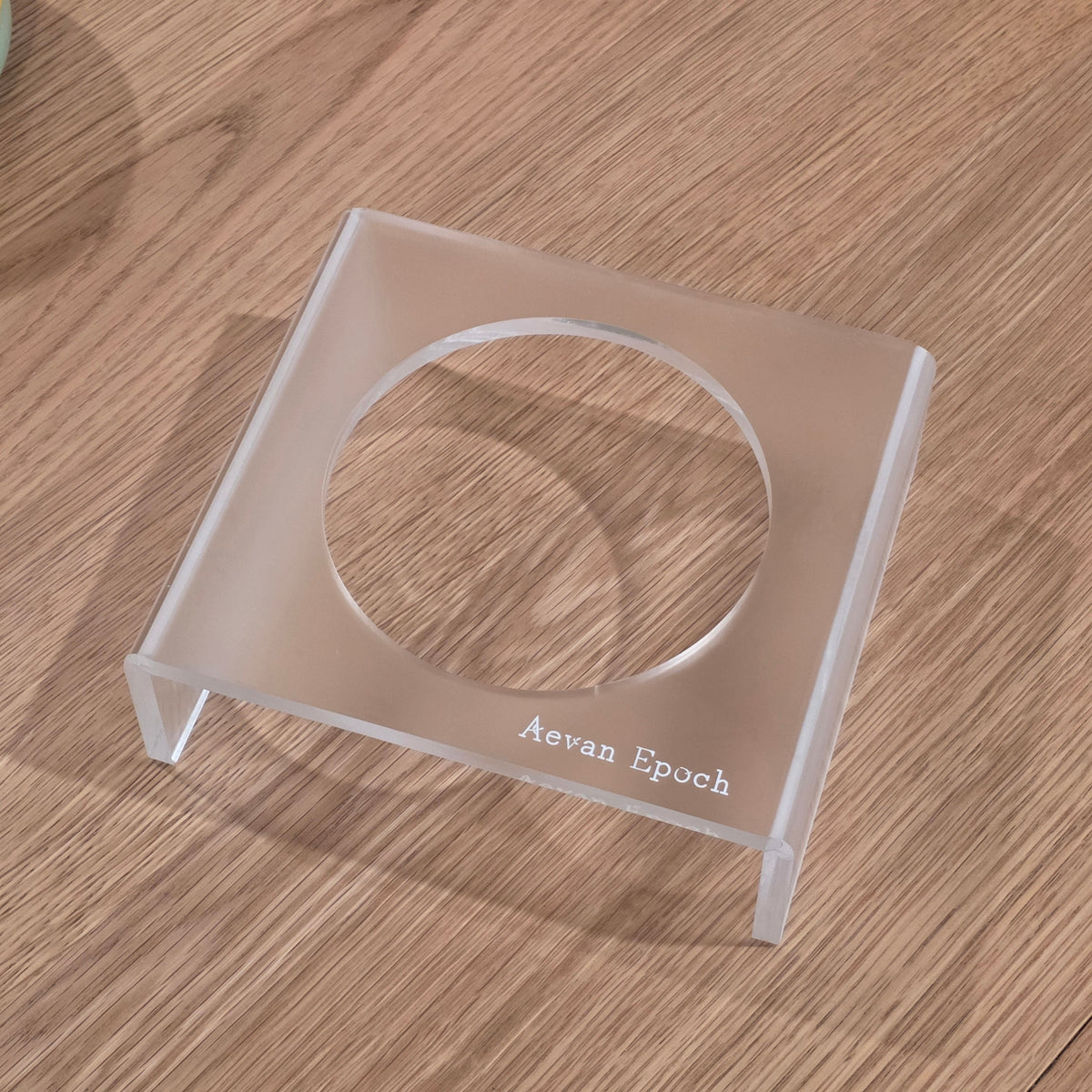 Aevan Epoch Frosted Acrylic Pet Bowl Stand